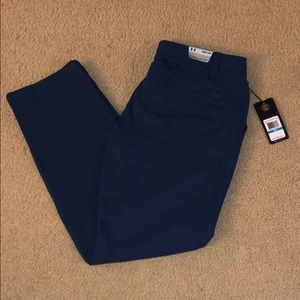 NWT Blue Under Armour Golf Pants 36x32